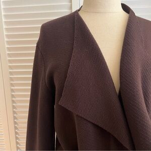 Cuffed Sleeve Long Cardigan